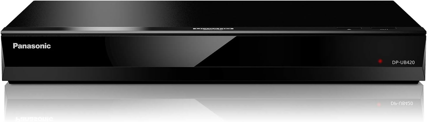 Panasonic Streaming 4K Blu Ray Player, Ultra HD Premium Video Playback with Hi-Res Audio, Voice Assist - DP-UB420-K (Black)