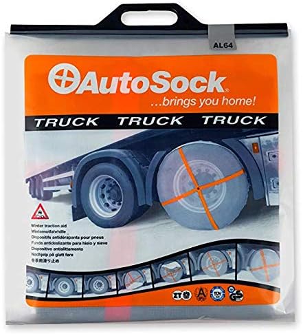 AUTOSOCK AL64 Traction Wheel and Tire Cover for Ice & Snow Easy Install Tire Chain Alternative with Emergency Safety Flare