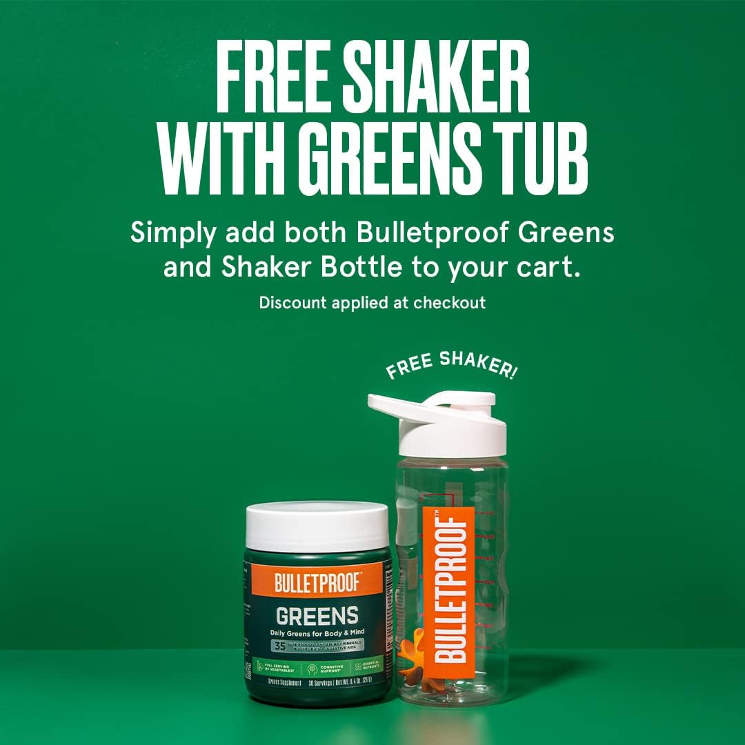 Bulletproof Greens, 8.4 Ounces, Daily Greens Powder with Superfoods and Nootropics… Pack of 2