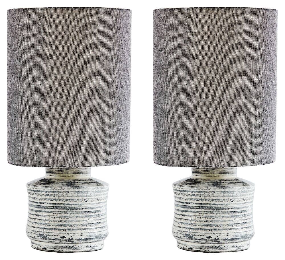 Ashley Marcario Antique White Terracotta Table Lamp - Set of 2