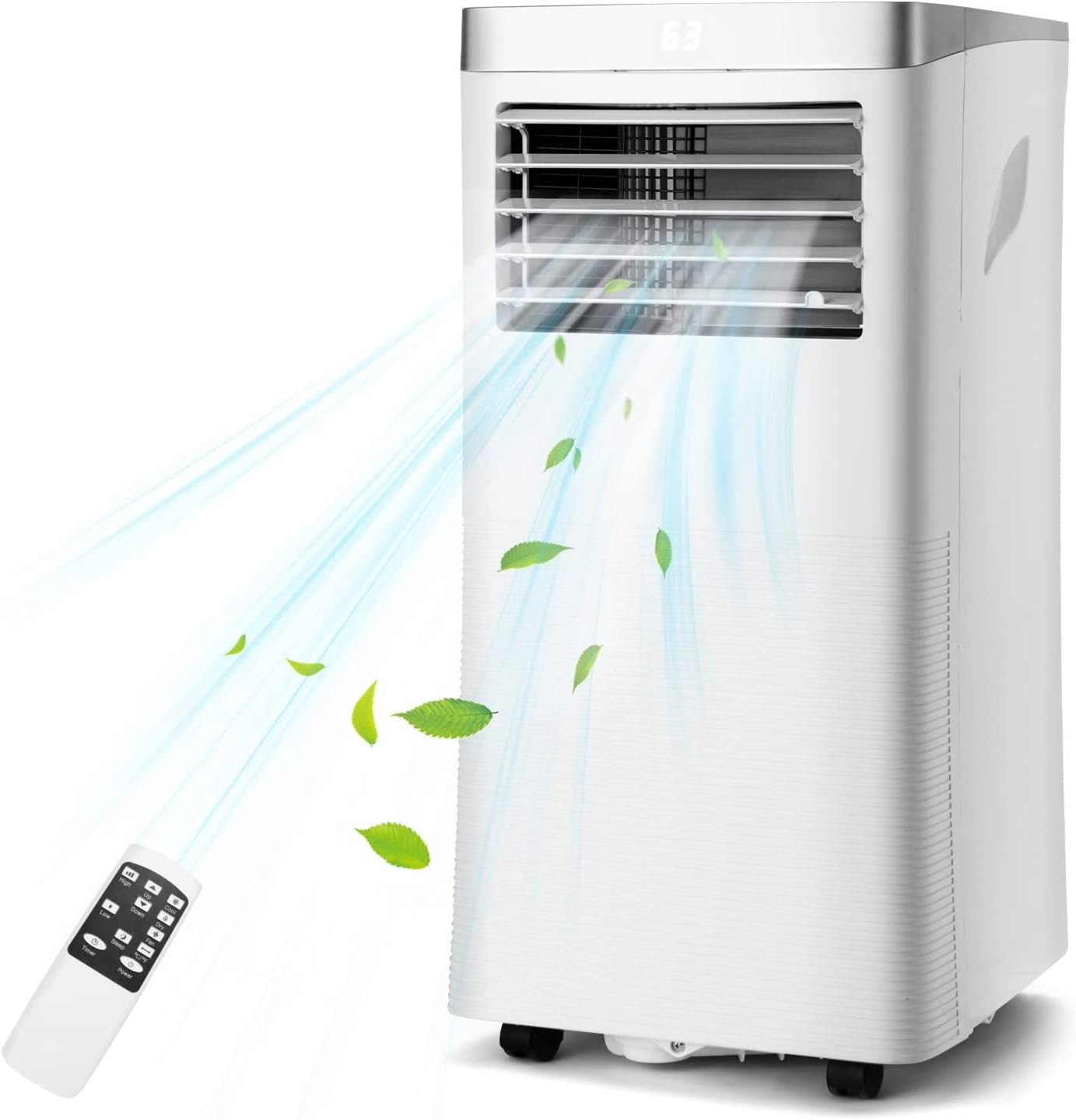 PETSITE Portable Air Conditioner, 8000 BTU AC Cooling Unit with Remote Control, 3-in-1 Air Conditioners with Dehumidifying, Fan & Air Cooler Function, Window Kit Included, Cools Up to 230 sq.ft