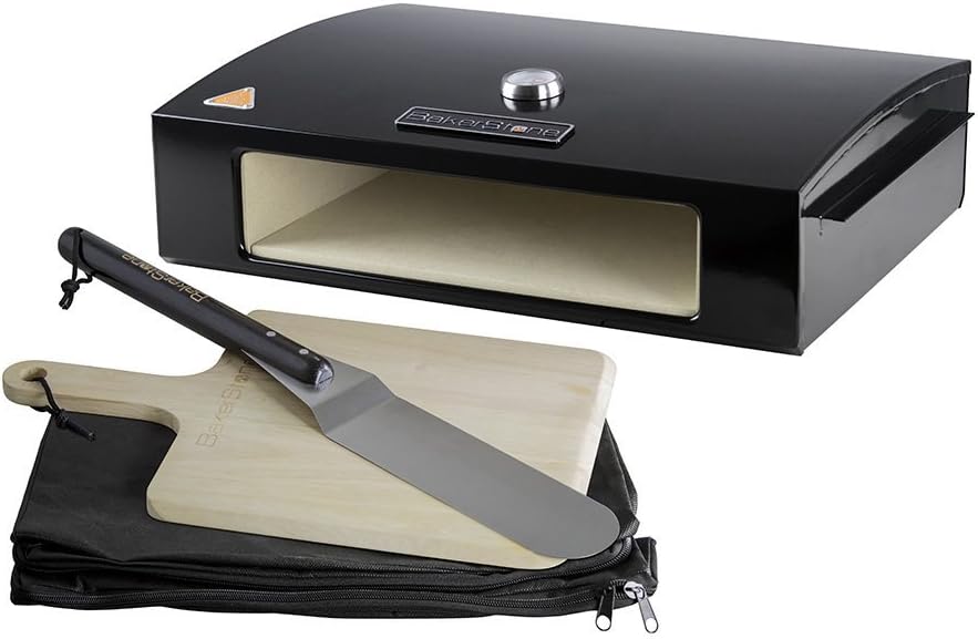 BakerStone P-AHXXX-O-000 Professional Series Pizza Oven, Black/Stainless