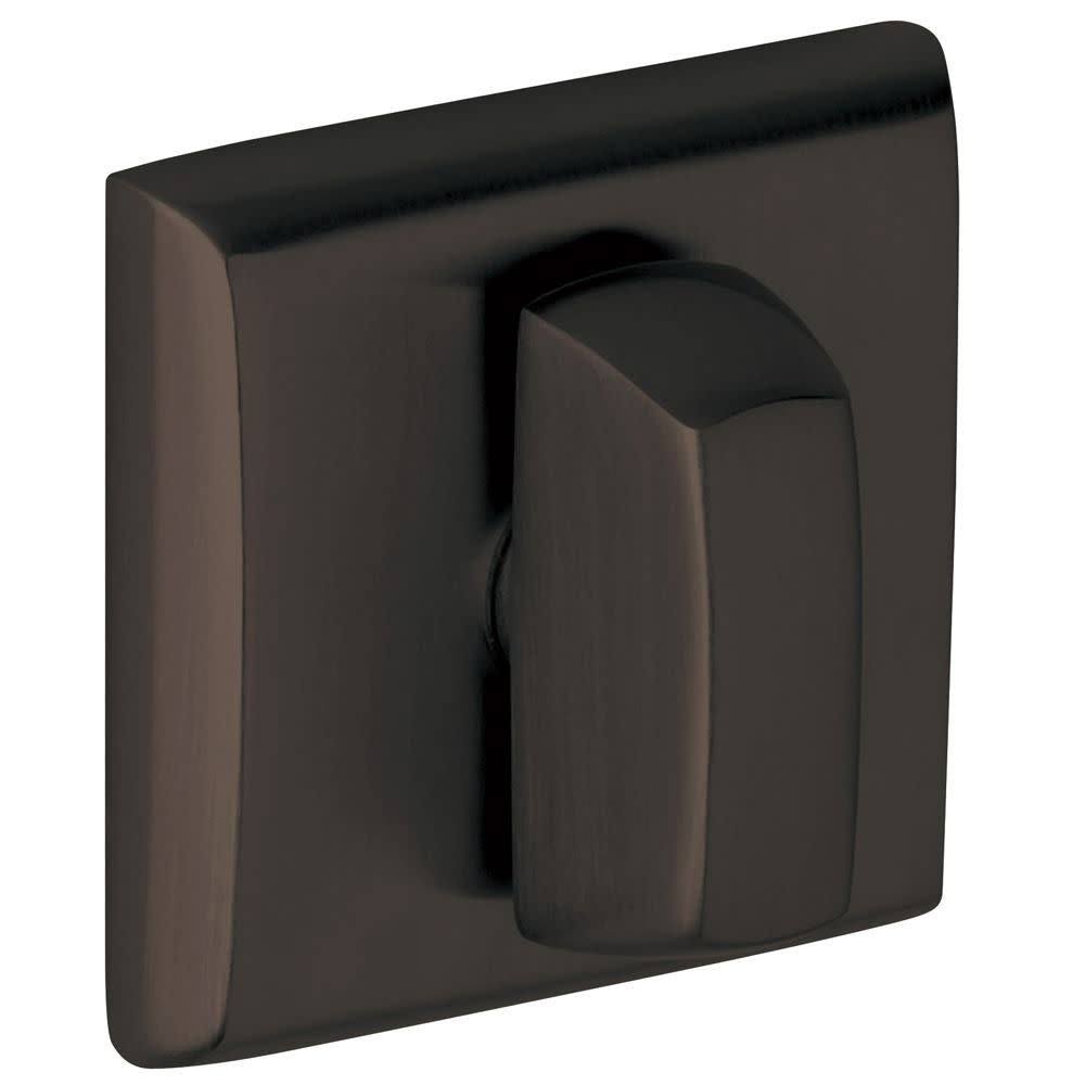 Baldwin 6762102 Turnpiece Entrance Thumb Turn Lock with Square Backplate for Doors Oil Rubbed Bronze
