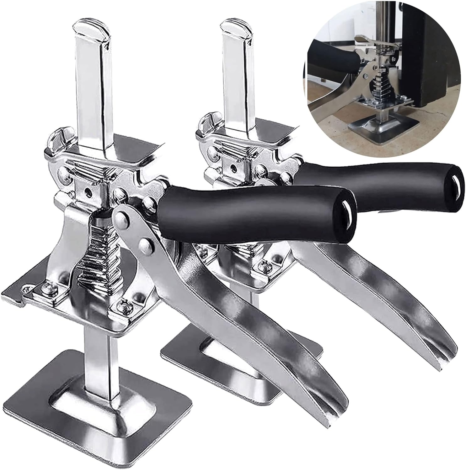 2 Pack Hand Lifting Tool, Labor-saving Arm,Wall Tile Height Adjuster,Door Cabinet Drywall Lifter Jack for Installation of Windows Cabinets Tiles Etc