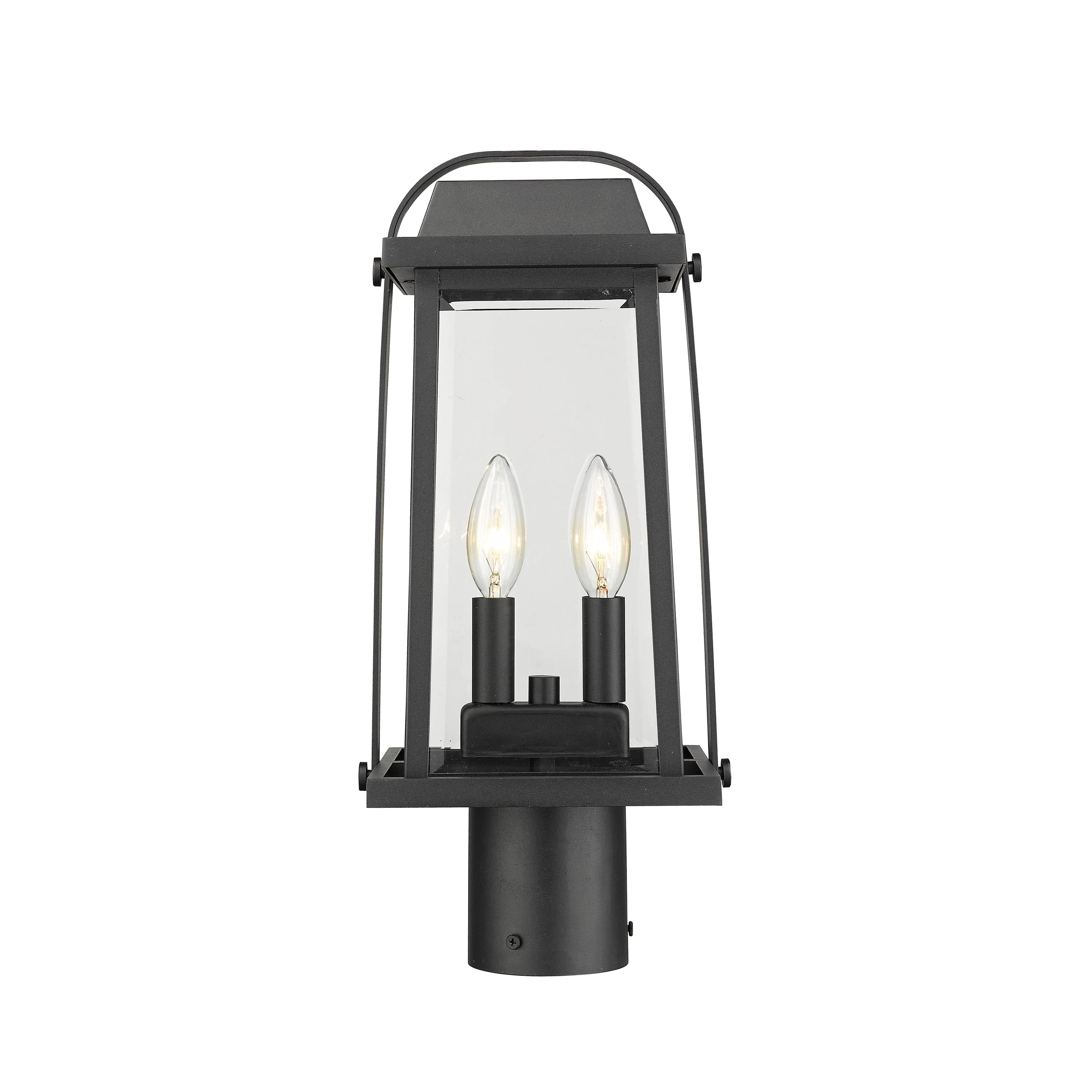 Z-Lite 574PHMR-BK 2 Light Outdoor Post Mount Fixture, Black