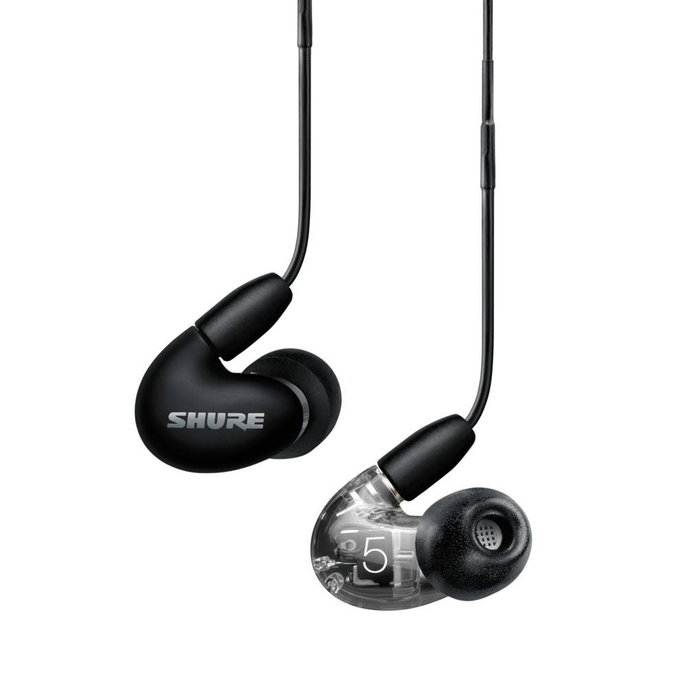 Shure AONIC 5 Wired Sound Isolating Earbuds, Detachable Cable, Durable Quality