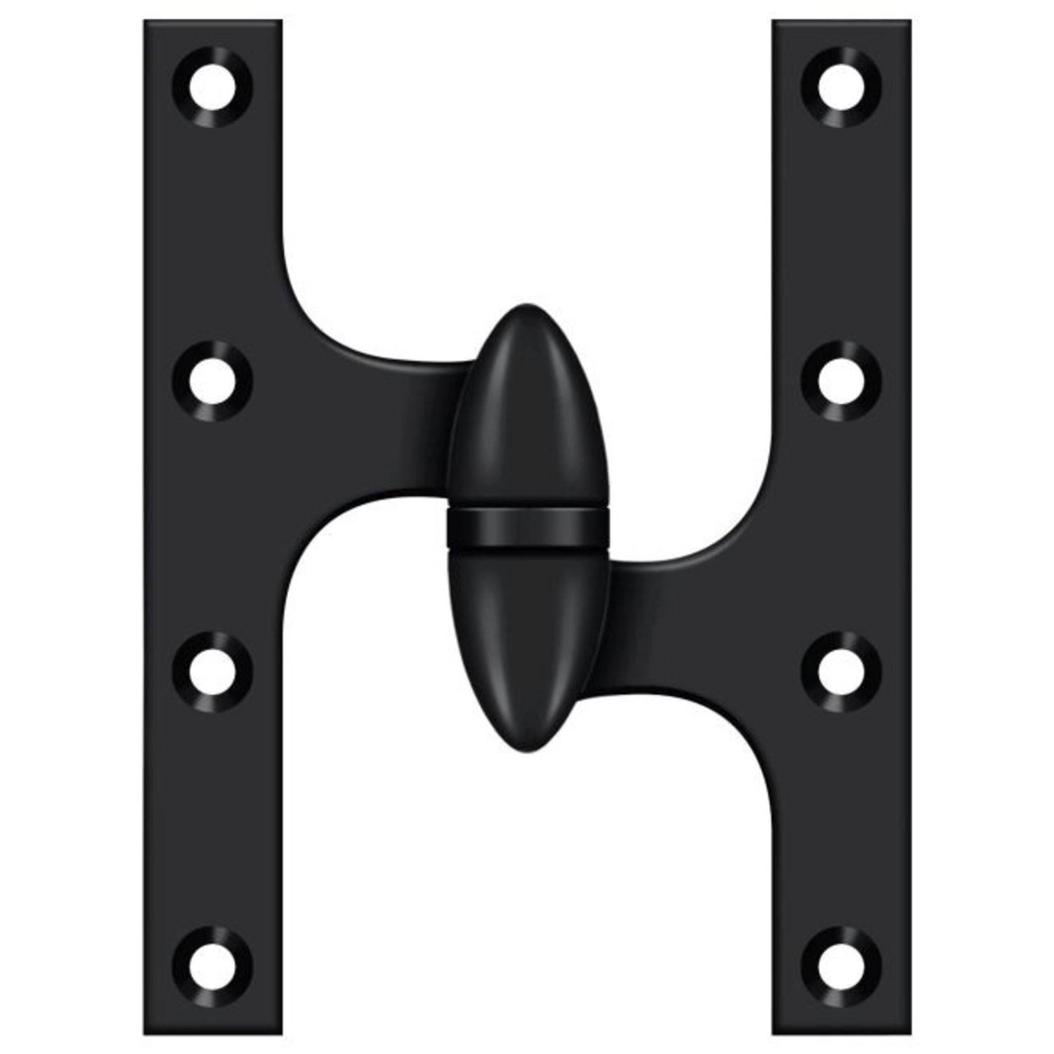 Deltana 6 x 5 inch Olive Knuckle Hinge Black OK6050B19-R