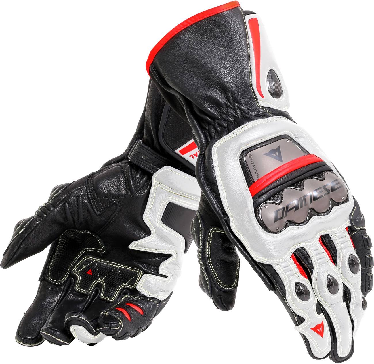 Dainese Full Metal 6 Gloves Black-white-lava Red XL
