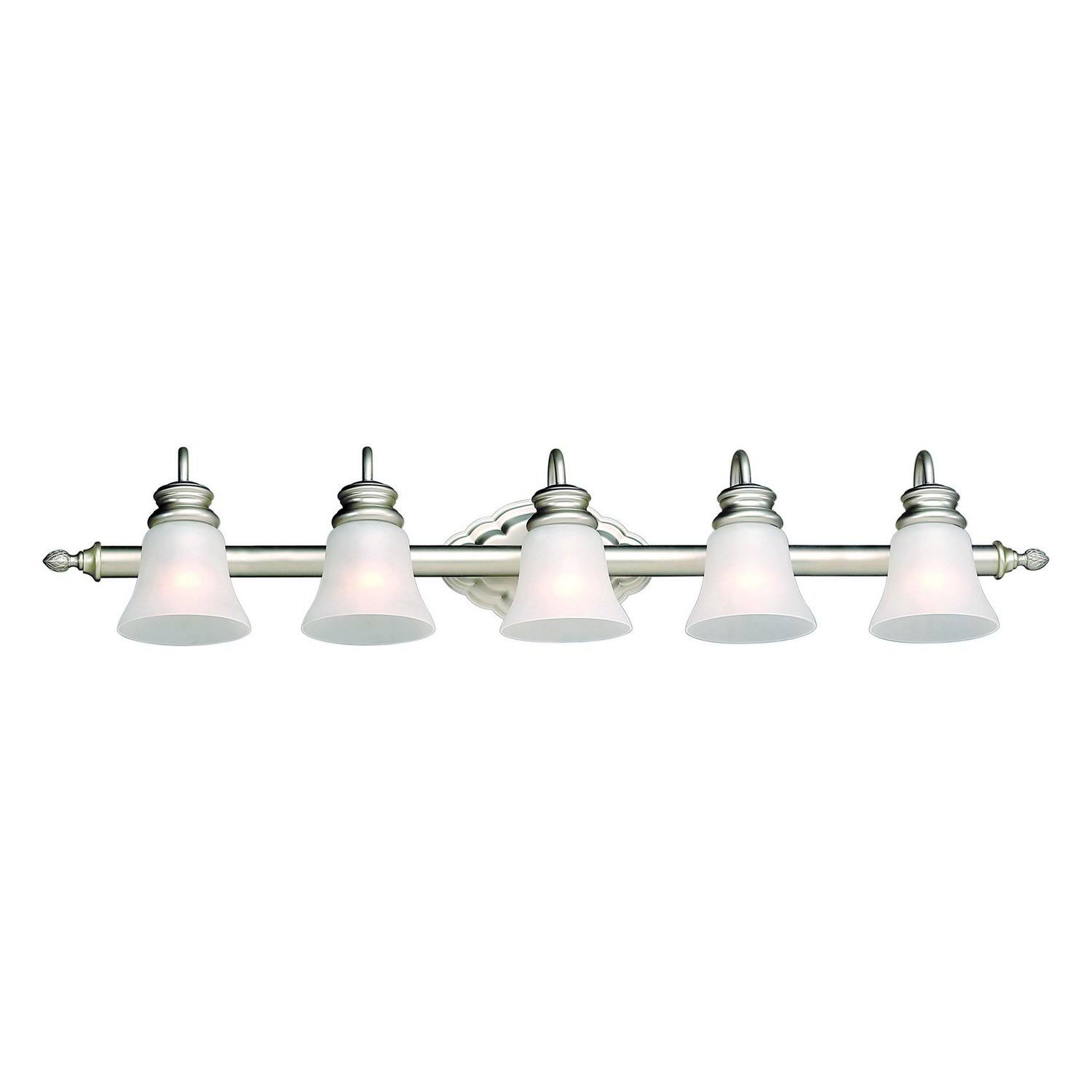 Forte Lighting-5018-05-55-Five Light Bath Bracket Brushed Nickel