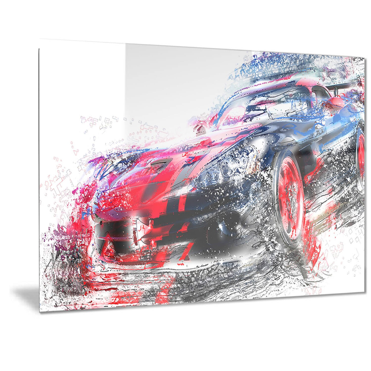 Designart 'Red and Black Sports Car' Graphic Art
