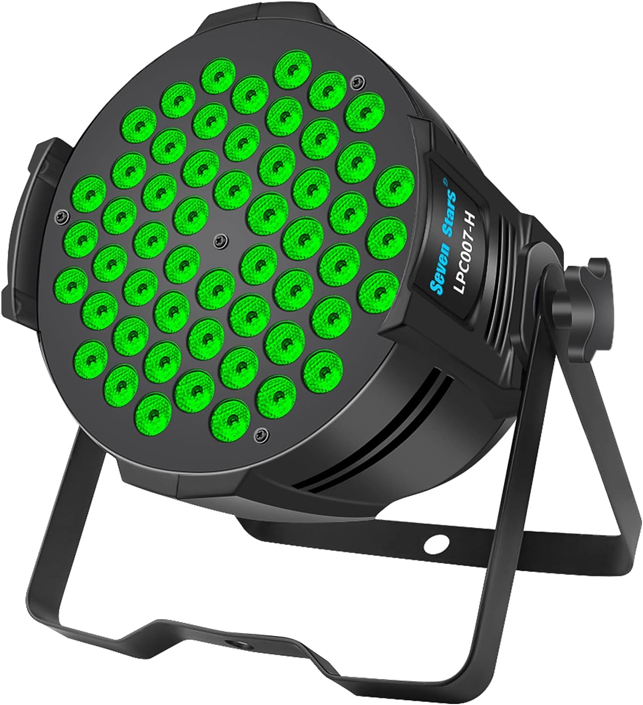 Seven Stars 54 LED Par Light, RGB 3-in-1 DJ Stage Lights Sound Activated for Parties 3/7 Channel DMX Uplight for Christmas Party,Church,Wedding,Music Live Show, Gigs,Events