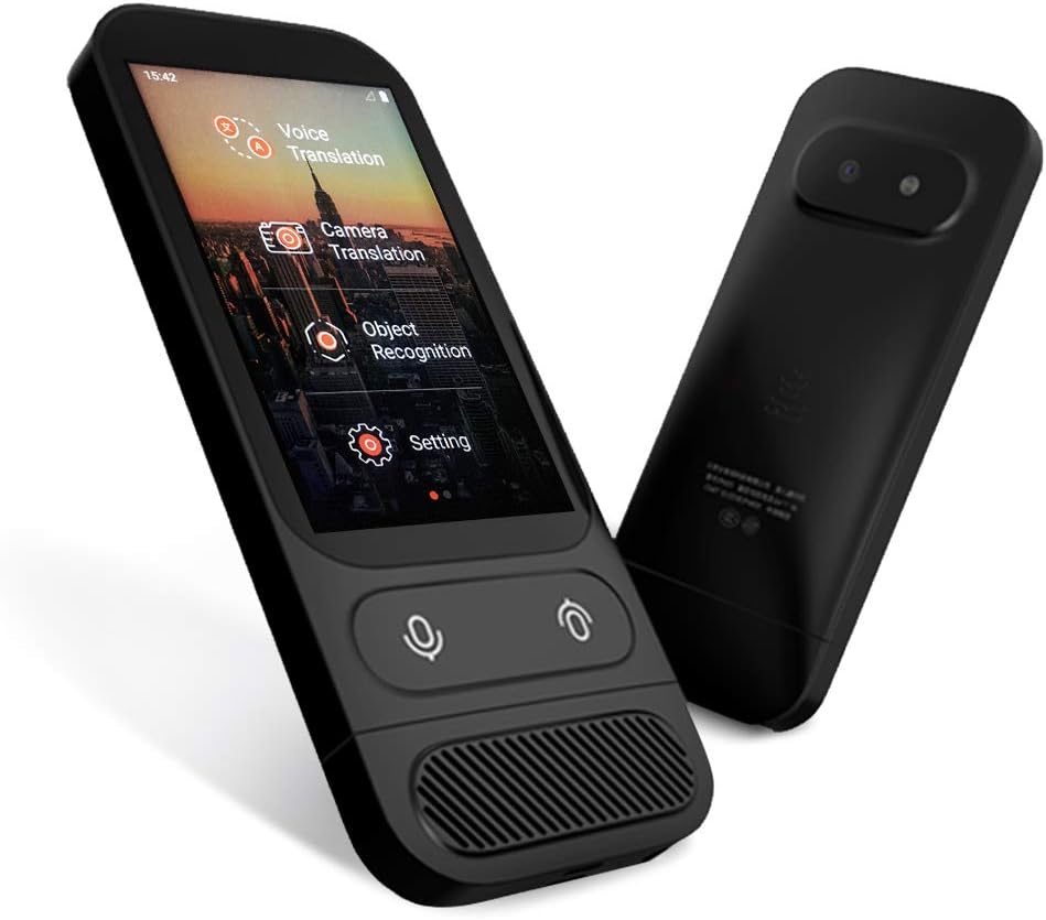Alcorrect JoneR Voice Language Translator Device with Camera, 3.1-inch Touch Screen, Photo Translation, 45 Languages + 57 Accents Instant Two-Way Portable Translator, GO