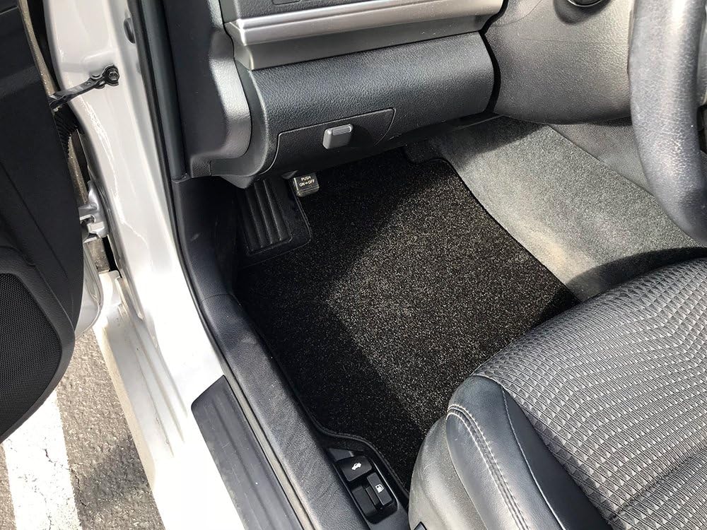 CarsCover Custom Fit 2014-2019 Toyota Corolla Front and Rear Carpet Car Floor Mats Heavy Cushion Ultramax Asphalt Black