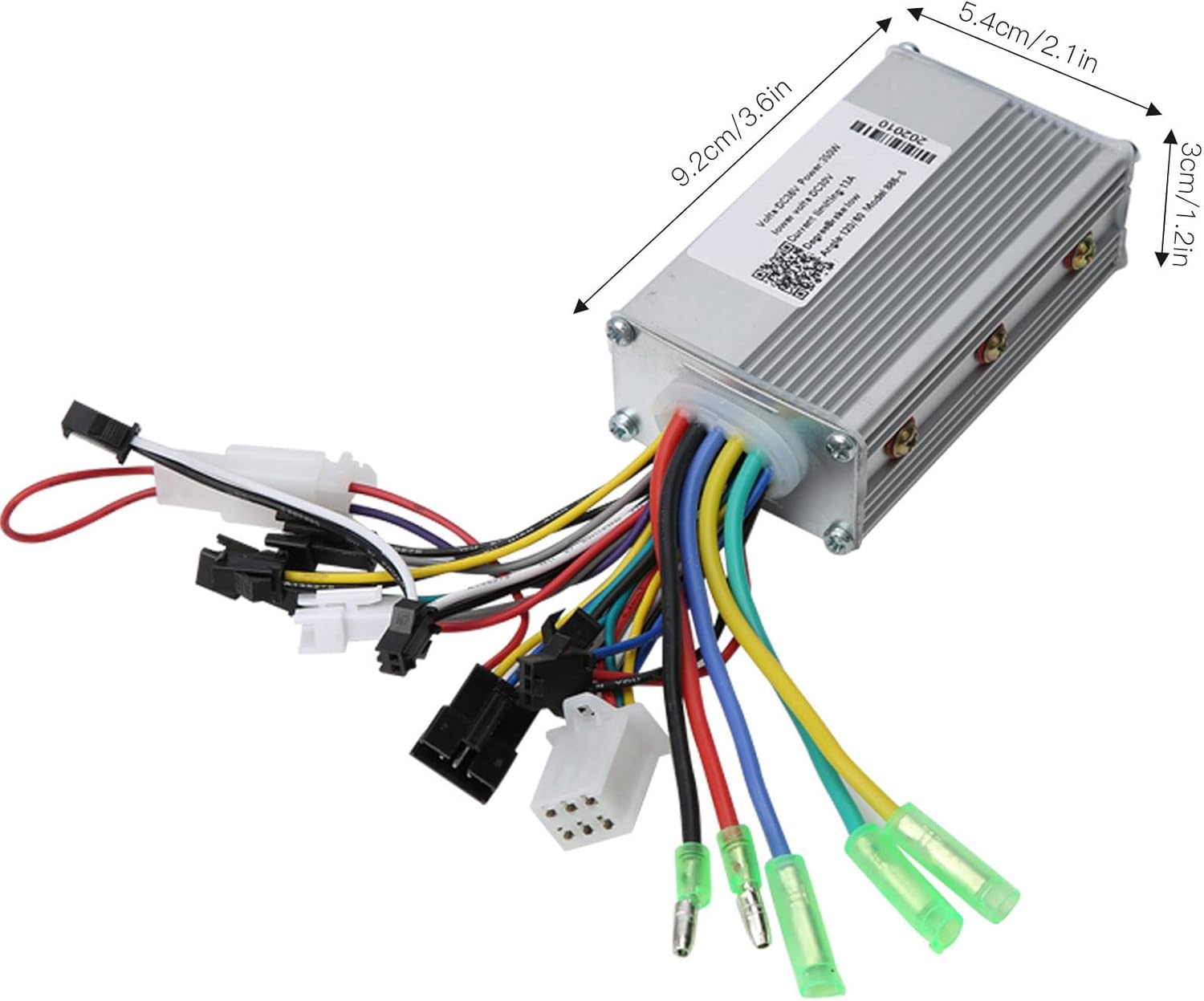 Alomejor Electric Bike Motor Controller 24V 36V 48V 60V Scooter Brushless Controller Thumb Throttle LCD Panel Pack of 2