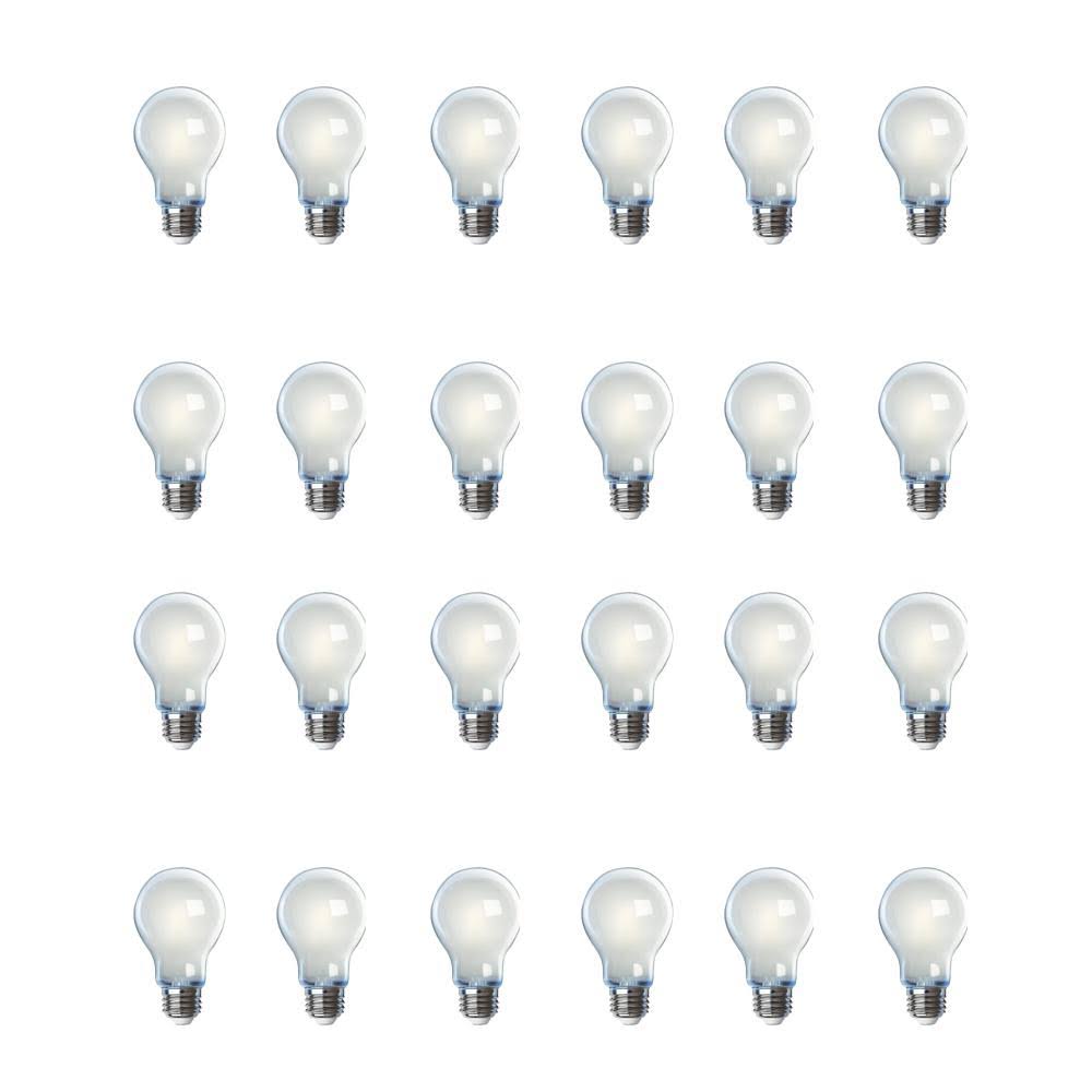 Feit Electric 60-Watt Equivalent A19 Dimmable Glass LED Light Bulb, Bright White 3000K (24-Pack)