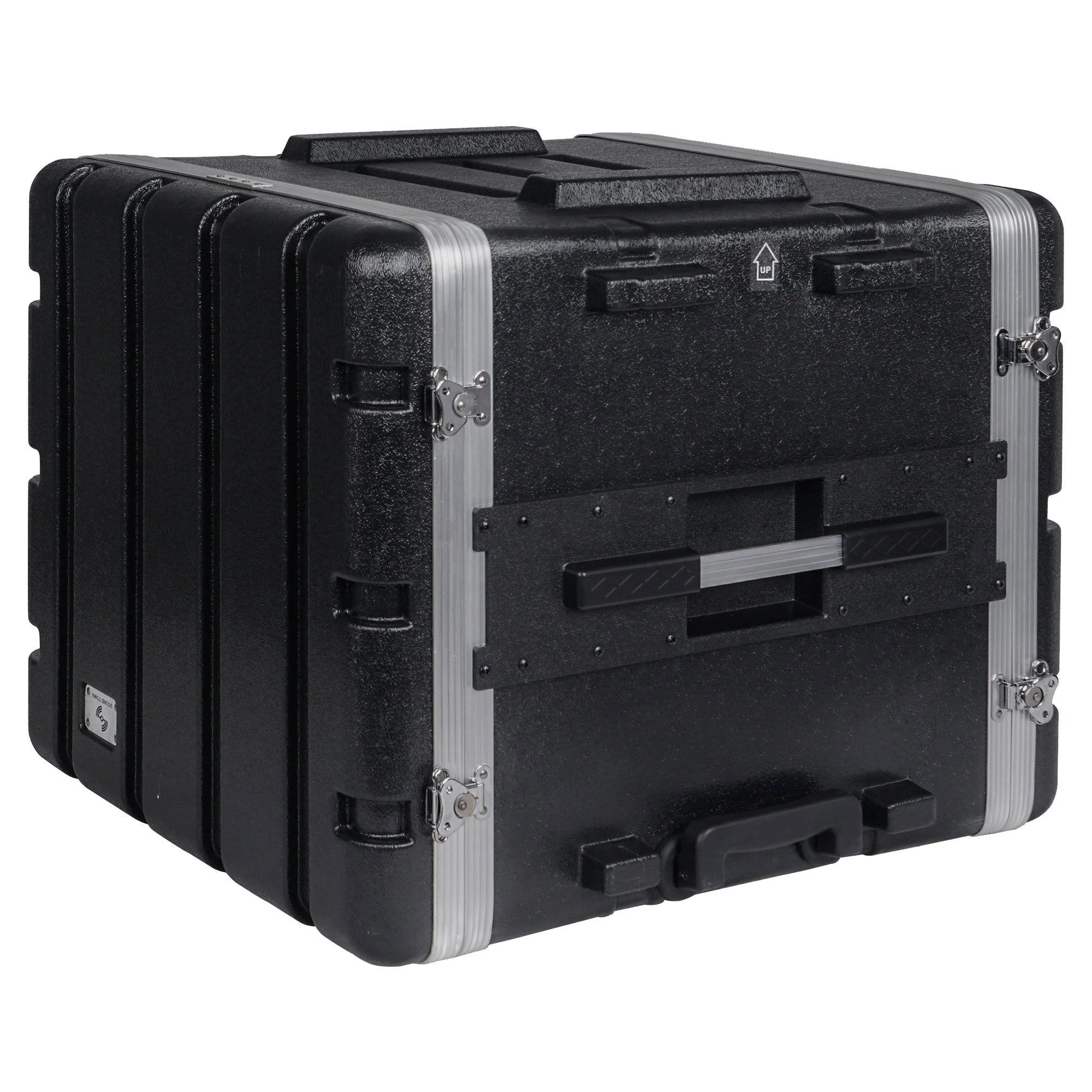 Sound Town Lightweight 10U PA DJ Rack/Road Case with 9U Rack Space, ABS ,19&rdquo; Depth, Retractable Handle, Wheels (STRC-A10UT)