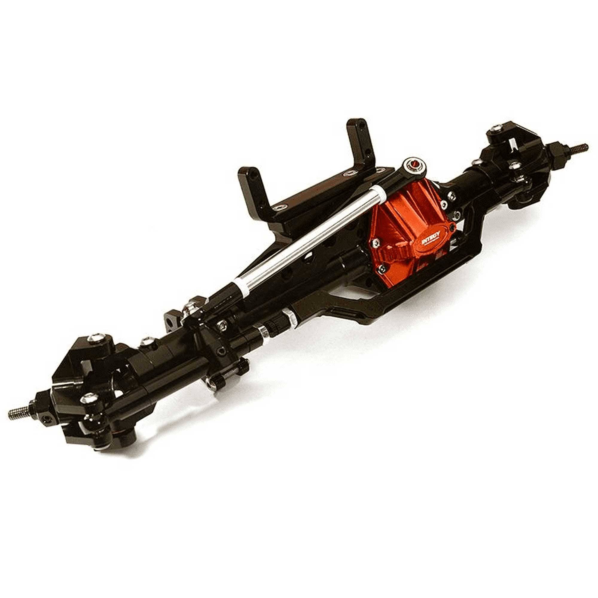 Integy Complete Front Axle Assembly: 1/10 Wraith 2.2, Intc28763black