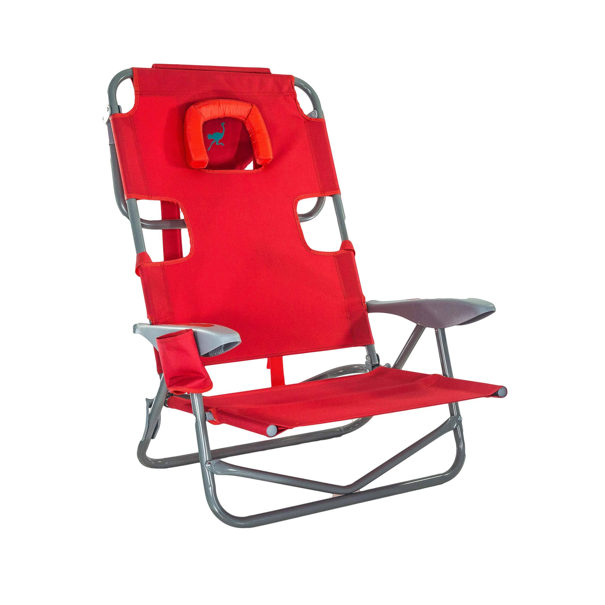 Ostrich on Your Back Chair, Red