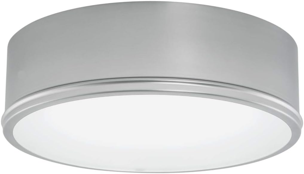 Getty LED Flush Mount in Brush Nickel with Frosted Glass Pack of 2