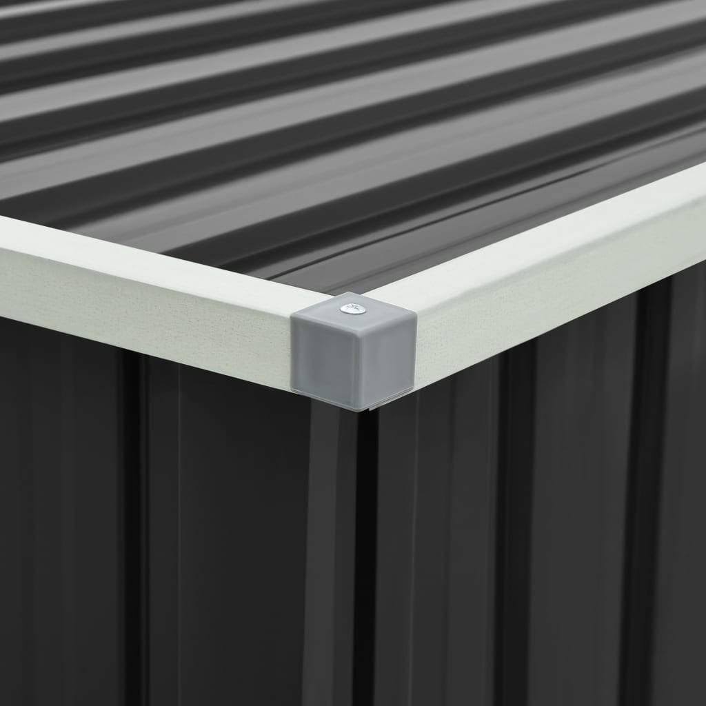 vidaXL Garden Storage Box Anthracite 67.3x22x39x22x36.6x22