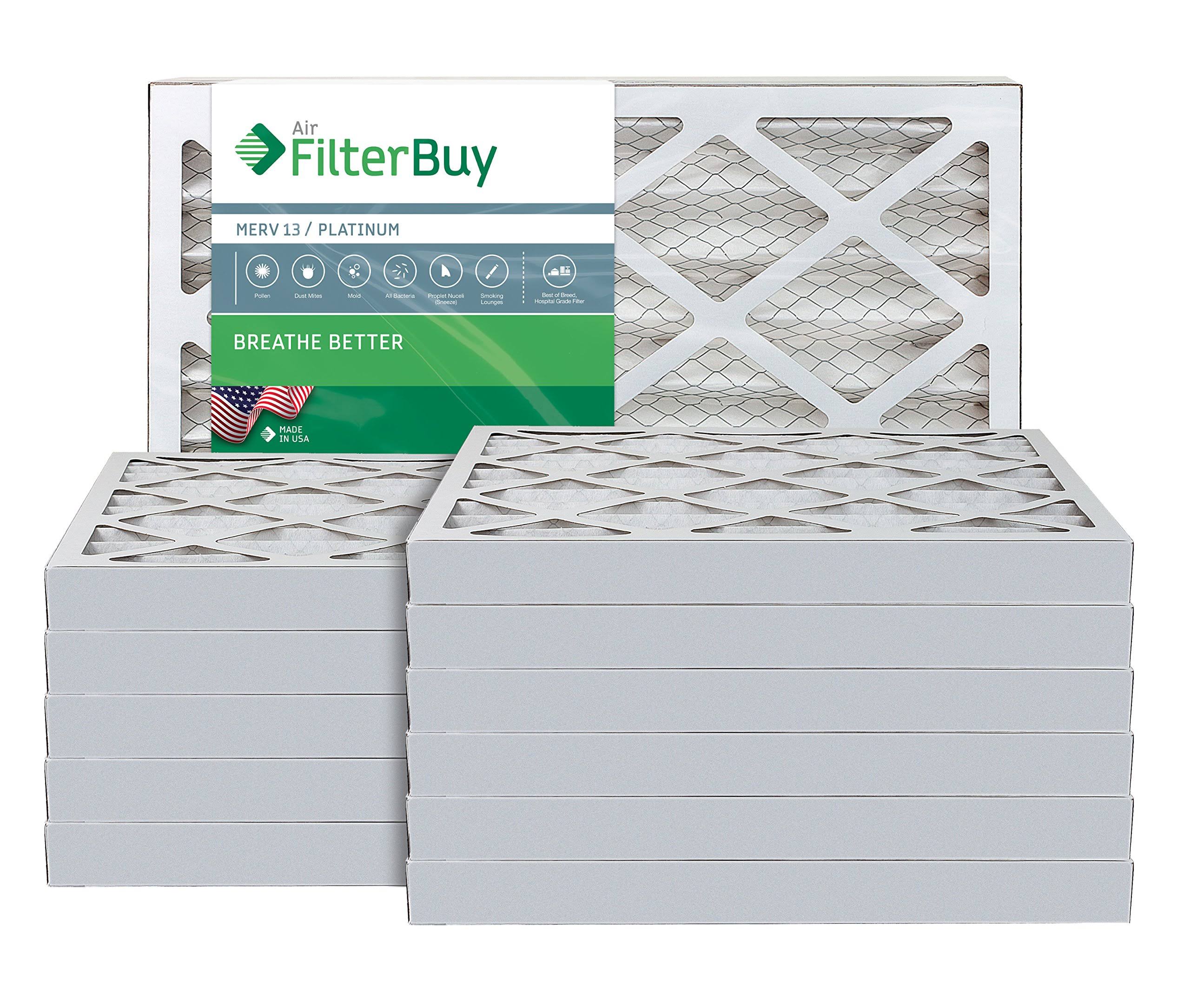 AFB Platinum MERV 13 14x20x2 Pleated AC Furnace Air Filter. Pack of 12 Filters. 100% produced in The USA.