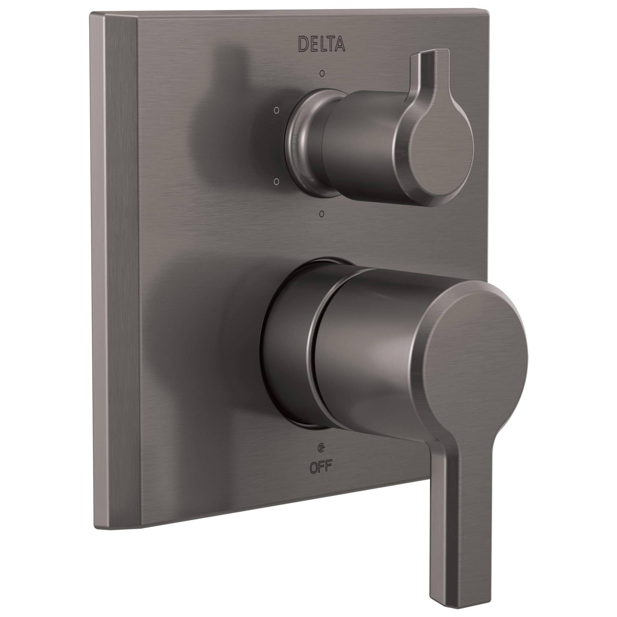 Delta T24999-KS 14 Series Integrated Trim-6 Function Diverter, Black Stainless
