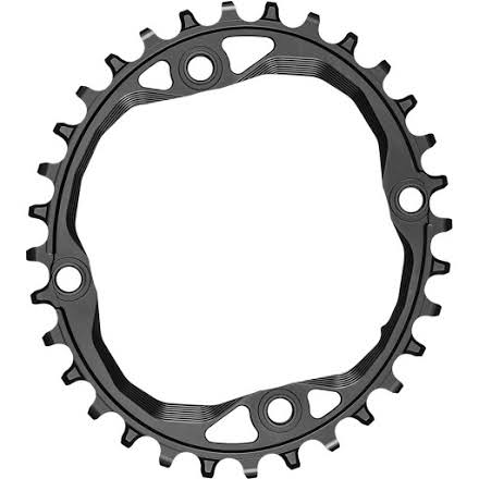 Absolute Black Oval 104 BCD Chainring - 4-Bolt, Requires Hyperglide+ Chain