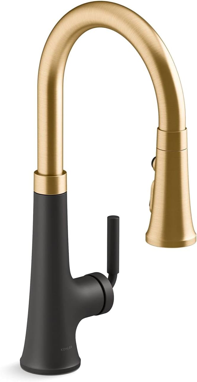 Kohler 23764-BL Tone Kitchen Sink Faucet, Matte Black