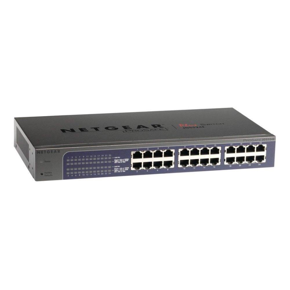 Netgear JGS524E ProSafe Plus 24-Port Rackmount Managed Gigabit Ethernet Switch