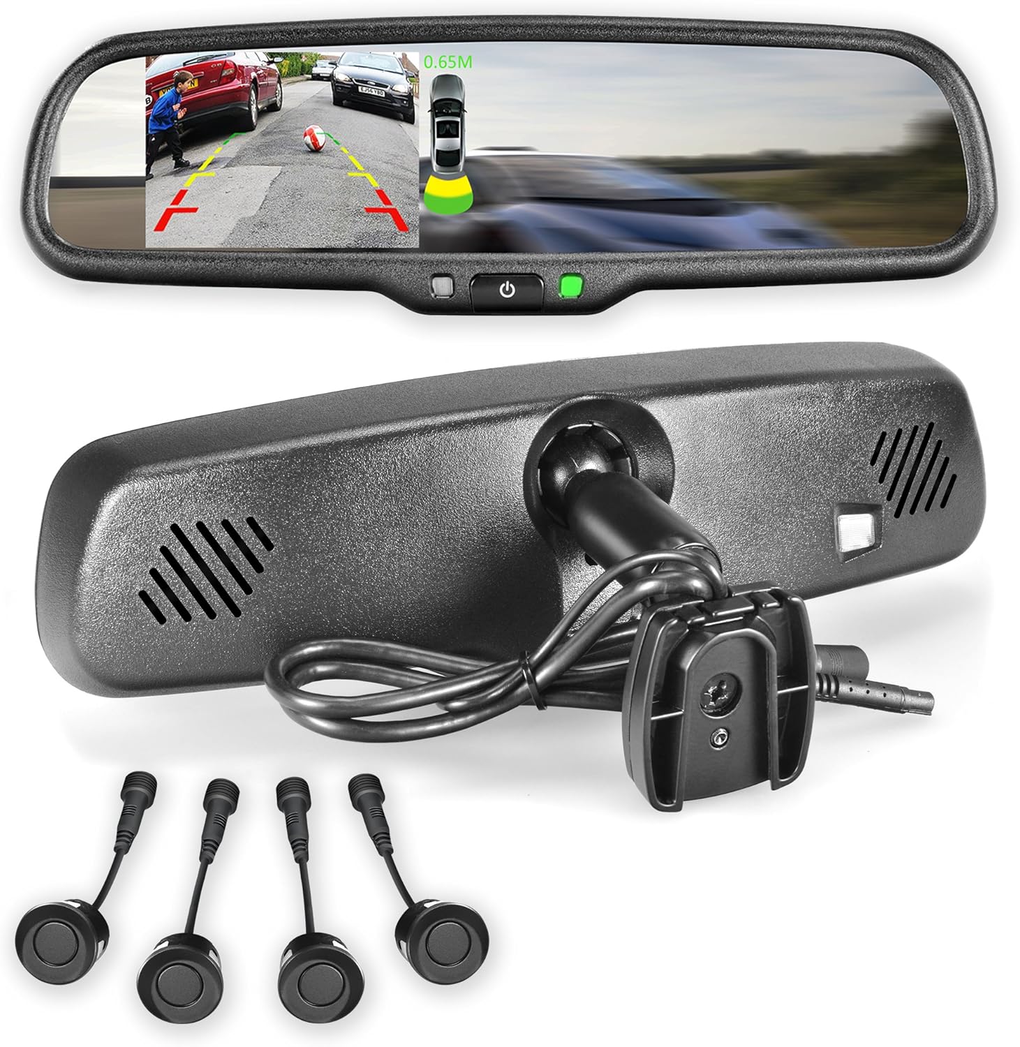 Master Tailgaters Rear View Mirror Ultra Bright 4.3