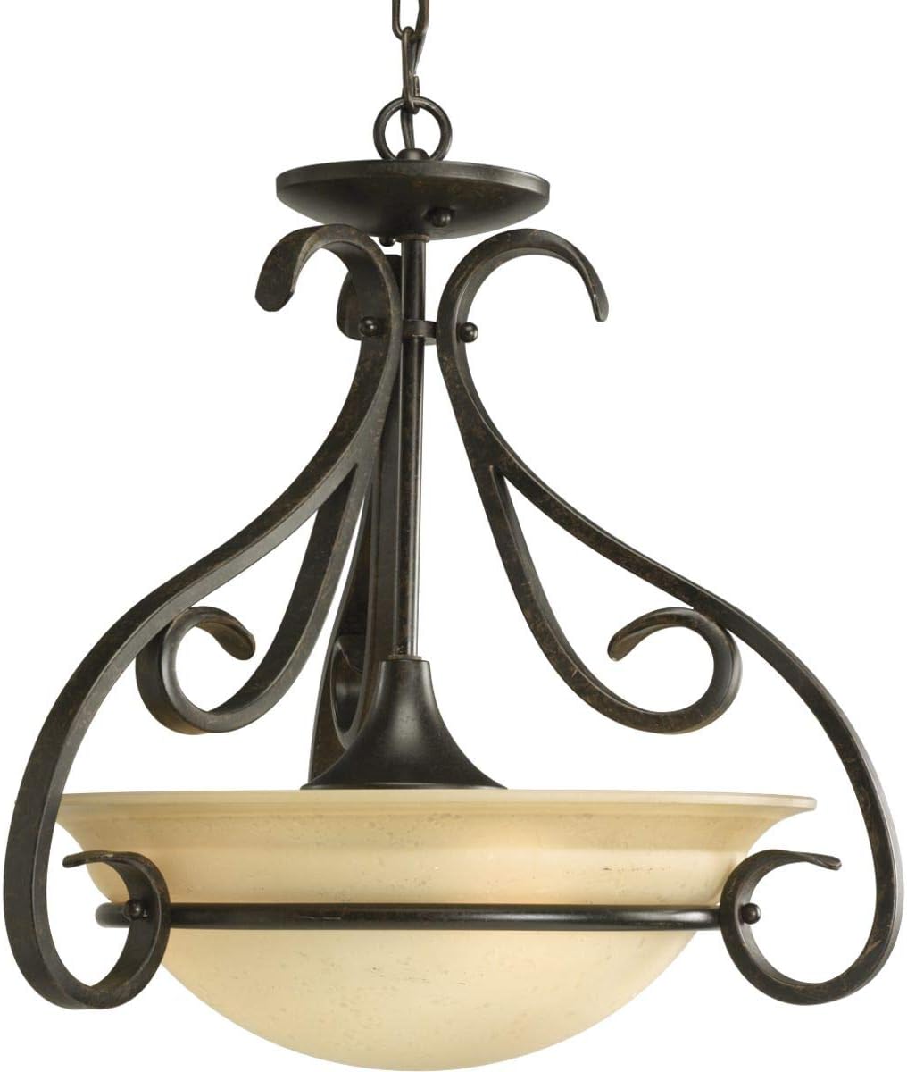 Progress Lighting P3843-77 Lighting Accessory, 18-Inch Diameter x 18-1/2-Inch Height, Forged Bronze