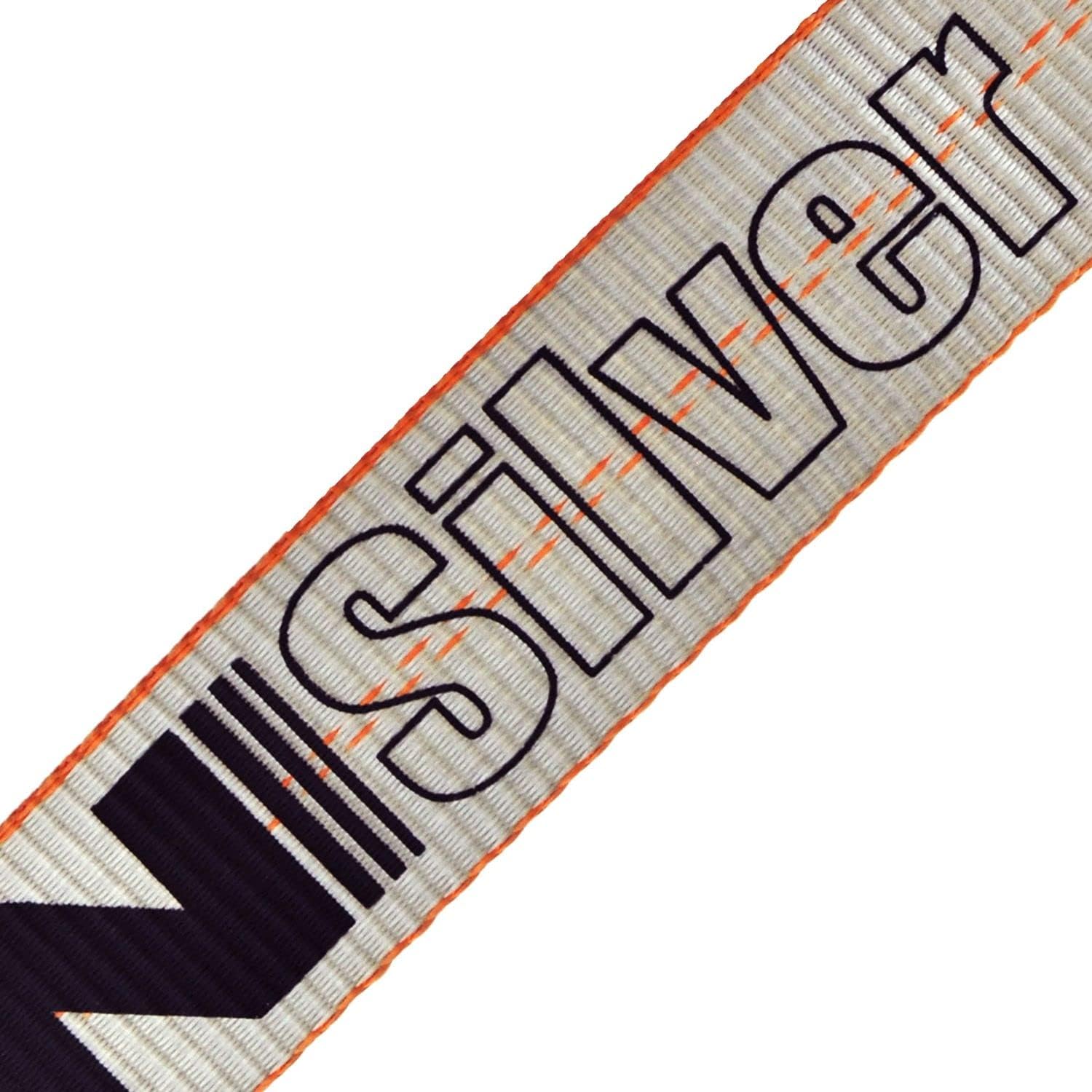 VULCAN Winch Strap with Heavy Wire Hook - 2 Inch x 15 Foot, 4 Pack - Silver Series - 3,300 Pound Safe Working Load Pack of 2