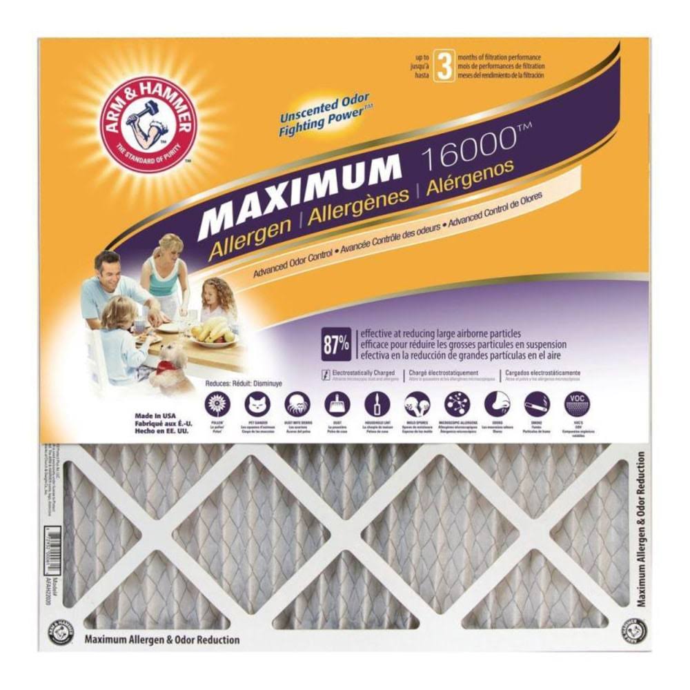 Arm and Hammer Max Odor Air Filter (4 Pack)