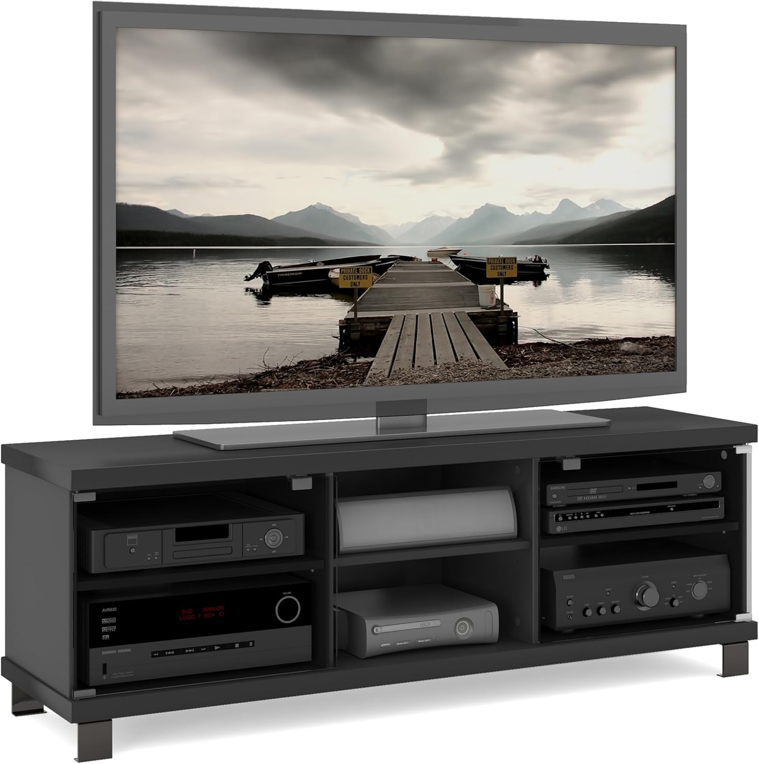 Sonax Holland TV Stand, Midnight Black