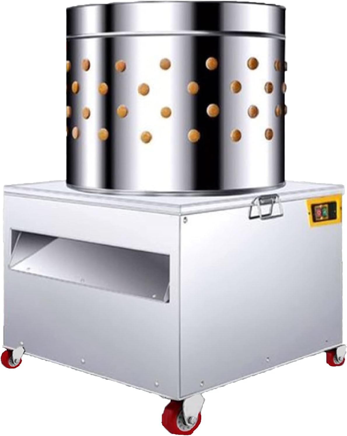 Timstono 20 Inch Stainless Steel Chicken Plucker Machine,2HP 110V Plucking Machine De-Feather, 1500w 275r/min - Ideal for Poultry Chicken, Bird, Duck, Turkey.