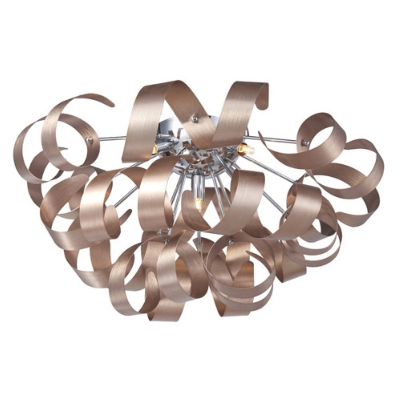 Artcraft Lighting AC605CO Bel Air 5 Light Brushed Copper Flush Mount