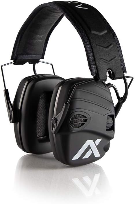 AXIL TRACKR All Purpose Earmuffs | True Noise Isolation, Sweat & Water Resistant with Built-in 2-Directional Microphone, Used for Tactical, Auto Racing, Shooting, Hunting, Industrial, Construction