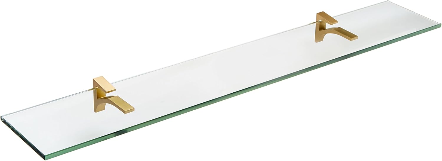 Spancraft Glass Cardinal Glass Shelf, White, 12 x 24 Pack of 2