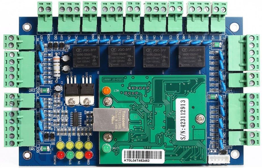 Professional 4 Doors TCP/IP Network Wiegand 26/34 bit Access Control Board Panel Access Controller