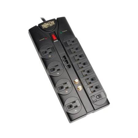 Tripp Lite TLP1208SAT 12-Outlet Protect It! Surge Suppressor, Black