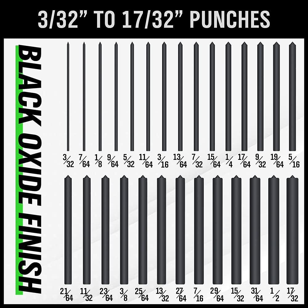 SWANLAKE 28PCS Transfer Punch Set, 3/32