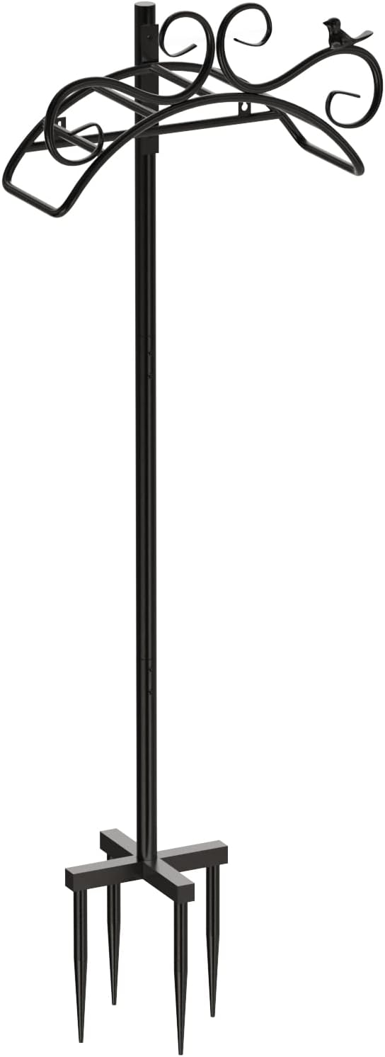 Garden Hose Holder Stand,Detachable Standing Water Hose Holder,Heavy Duty Hose Storage with 4 Anchor Points for Garden, Yard, Lawn and Patio,Bird Shape Decoration Pack of 2