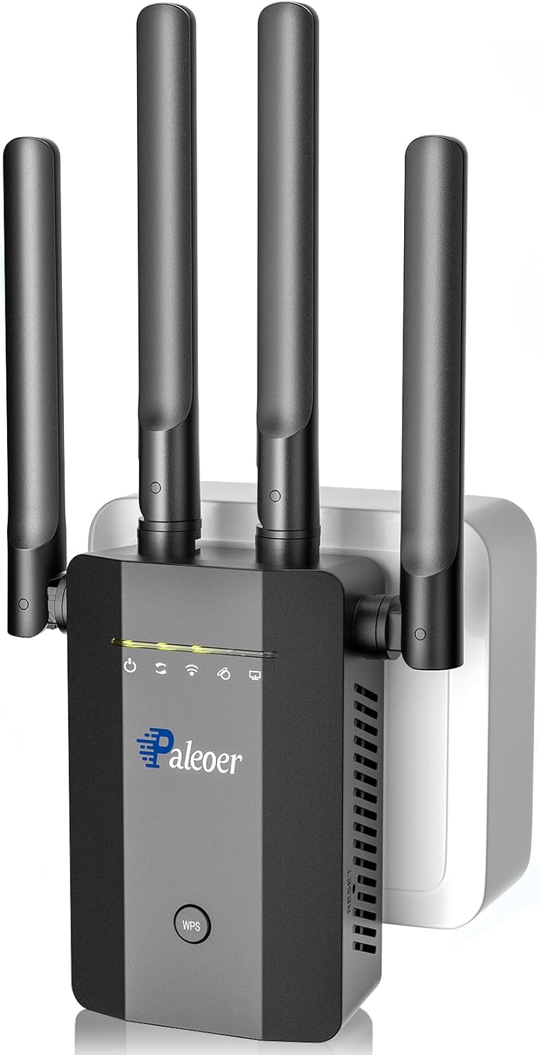 2022 WiFi Extender Signal Booster Long Range Coverage to 8000sq.ft and 35 Devices, Internet Booster for Home, Wireless Internet Repeater and Signal Amplifier, 5 Modes,1-Tap Setup, WAN/LAN Port Pack of 2