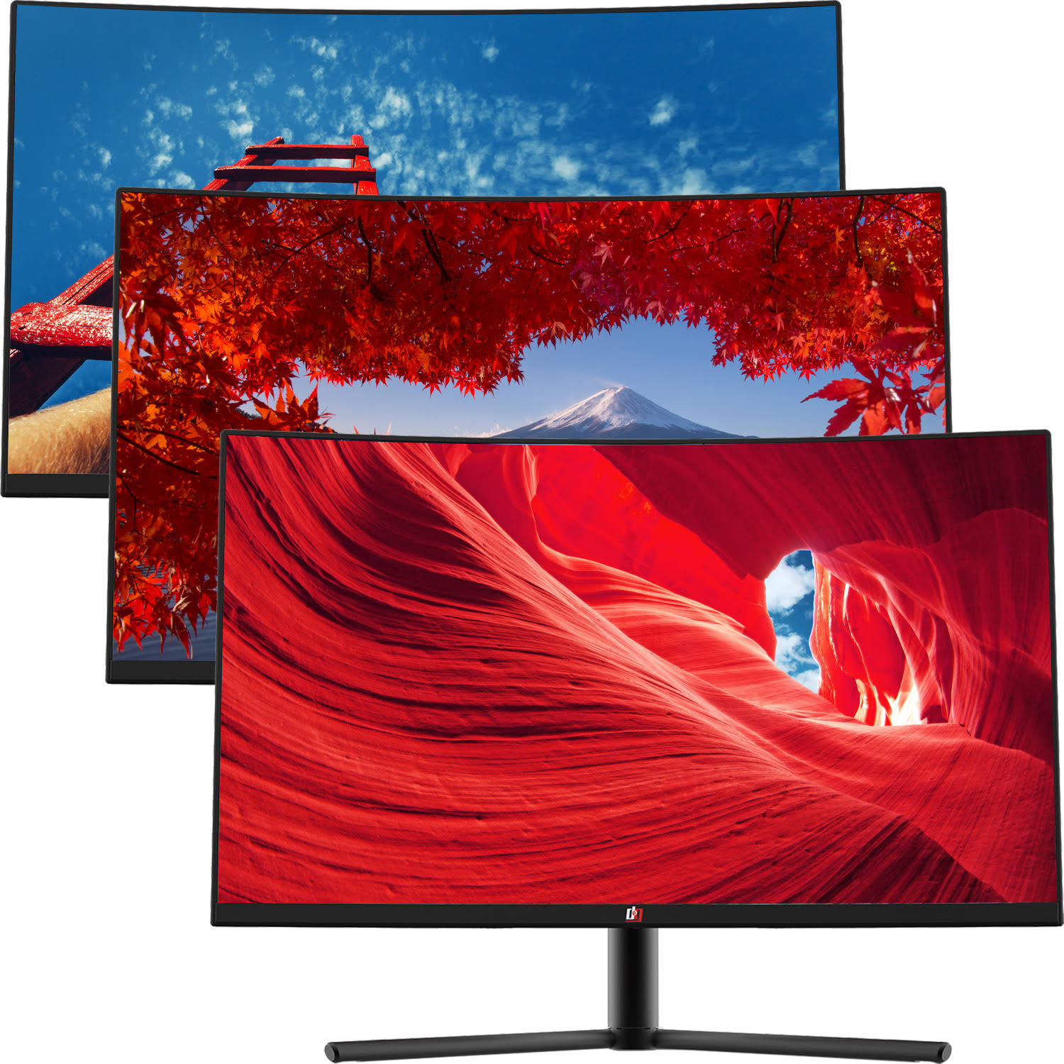 Deco Gear 27-inch 2560x1440 Color Accurate VA Curved Monitor, 99%