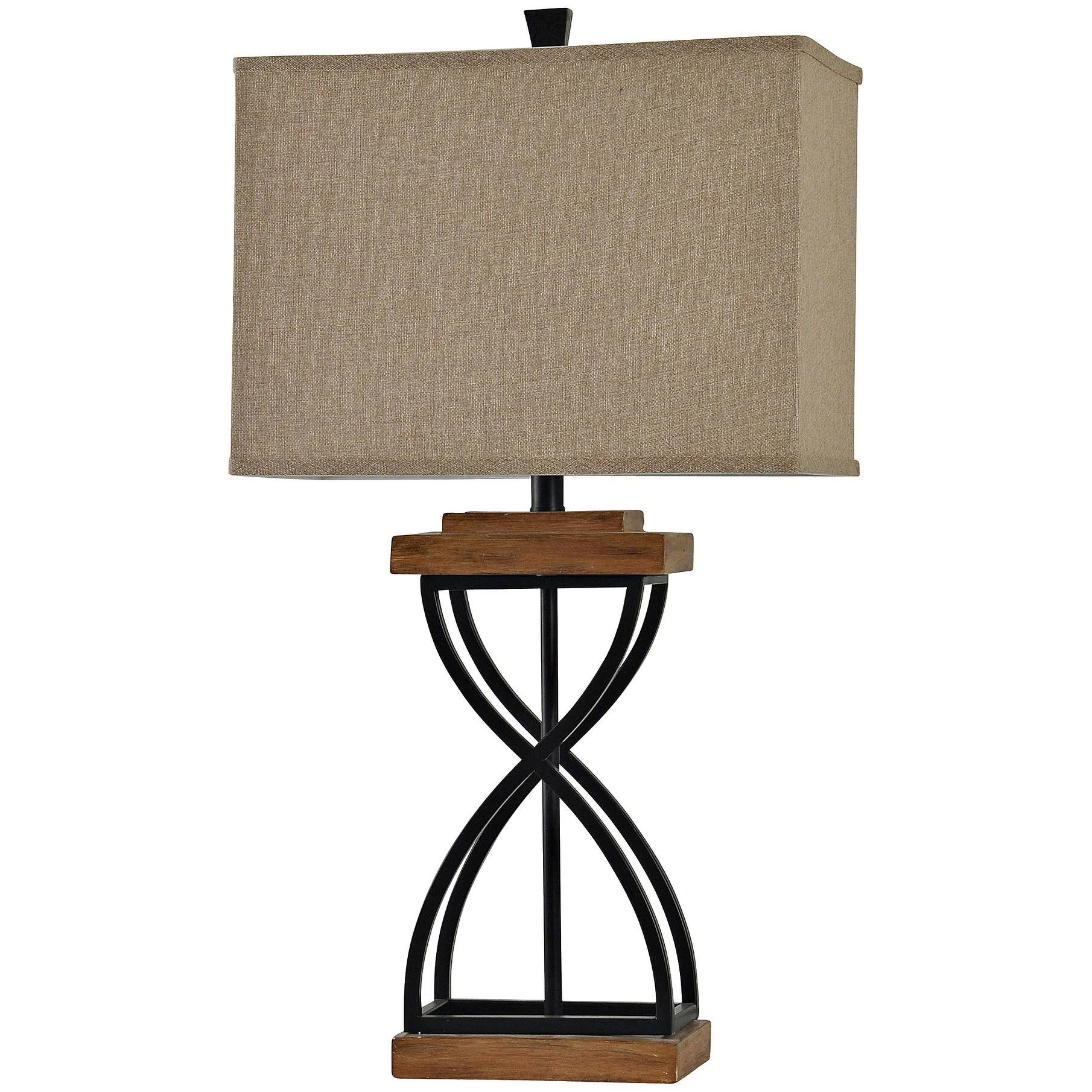 Gwg Outlet Table Lamp in Black Wood Finish