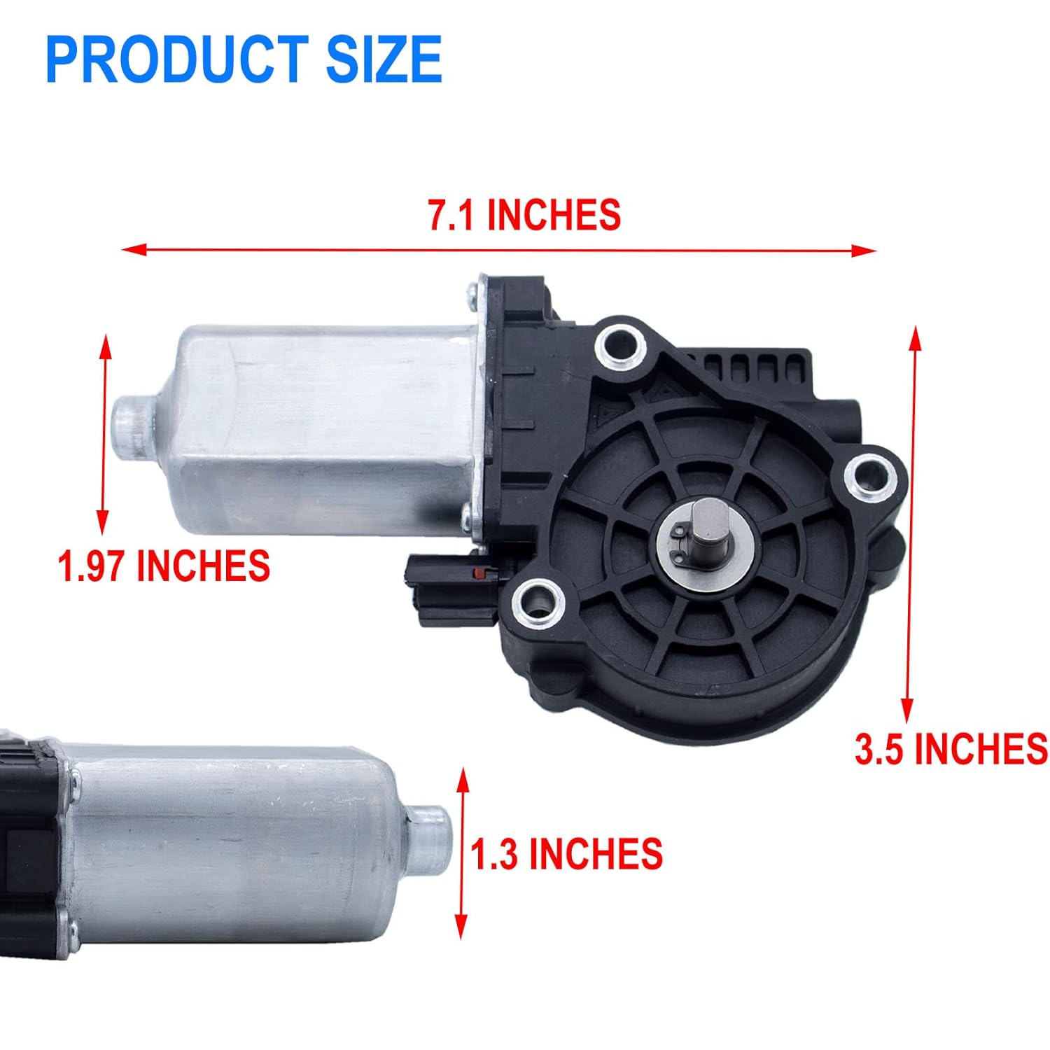 MOCW 676061 1101428 Motor Replacement Kit RV Stair Entry Step Motor Compatible with Kwikee,Repacement for Lippert Components 1101428 with 3 Screws, One Year Warranty Pack of 2