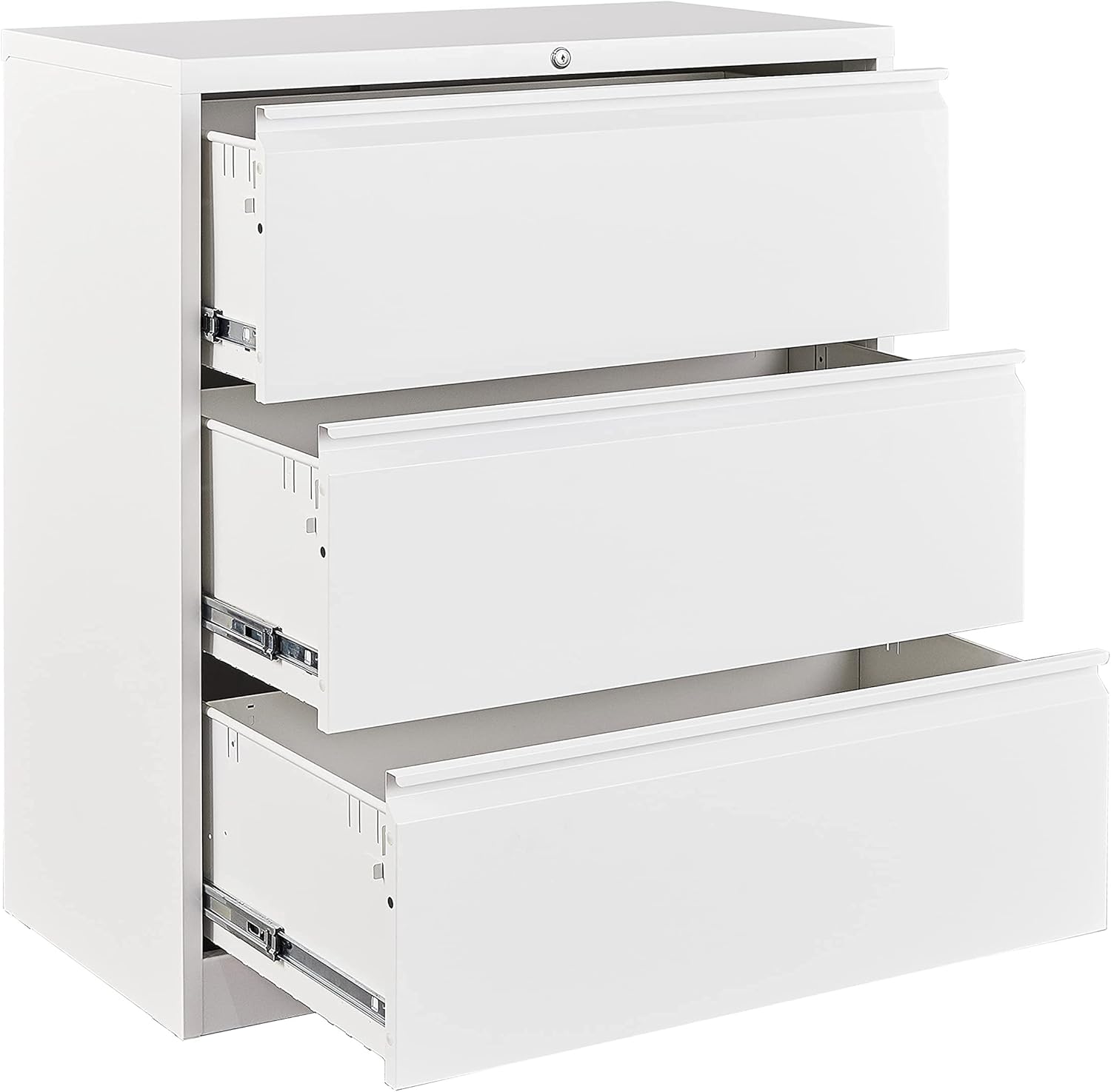 Lateral File Cabinet with Lock,2 Drawer File Cabinet for Home and Office, Organizer Storage Lateral Locking Filing Cabinet, Black1