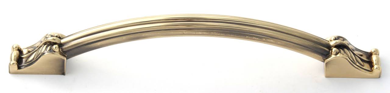 Alno D1476-10-PB/NL: 10x22 CC Fiore Appliance Pull - Unlacquered Brass