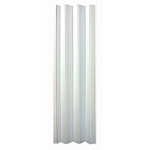 Homestyles Plaza Vinyl Accordion Door 48x22 x 96x22 White