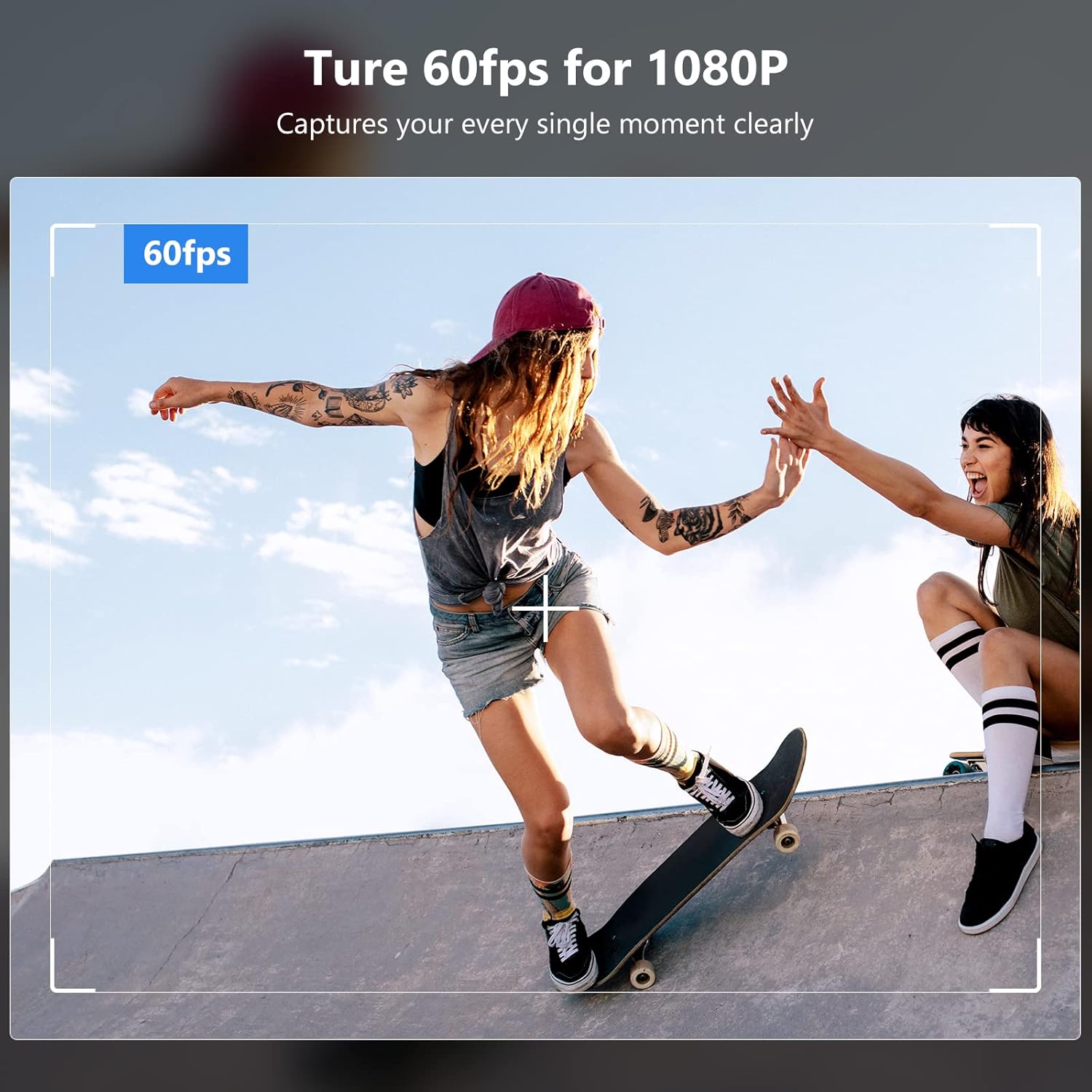 NexiGo N940E (Gen 2) 60FPS Zoomable 1080P Webcam with Remote Control, Magnetic Privacy Cover, Adjustable Brightness, Noise Reduction Mics, for Zoom Skype Teams, White